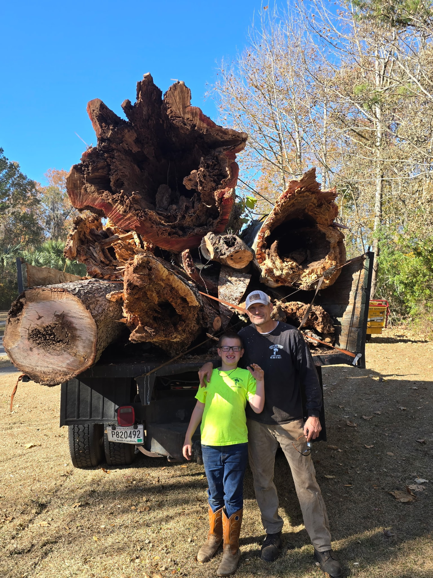 Hauling out an oversized oak — Stacks Tree Service, Summerville SC